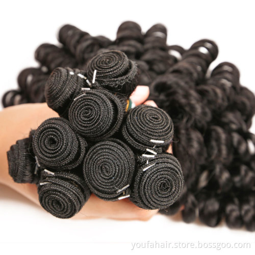 Free Sample 10A Funmi Pixie Curly Hair Bundle Virgin Cuticle Aligned Human Hair Bundle Wholesale Mink Brazilian Fumi Hair Vendor
